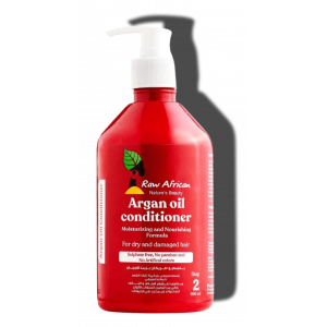 RAW AFRICAN ARGAN OIL MOISTURIZING & NOURISHING CONDITIONER FORMULA FOR DRY & DAMAGED HAIR 500 ML